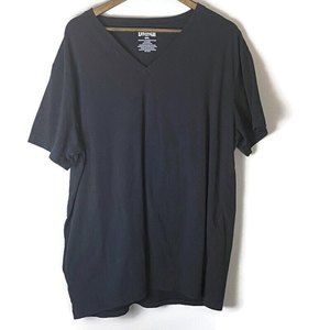 DULUTH Mens Black V Neck Organic Cotton Short Sleeve T Shirt Size 2XL Outdoors